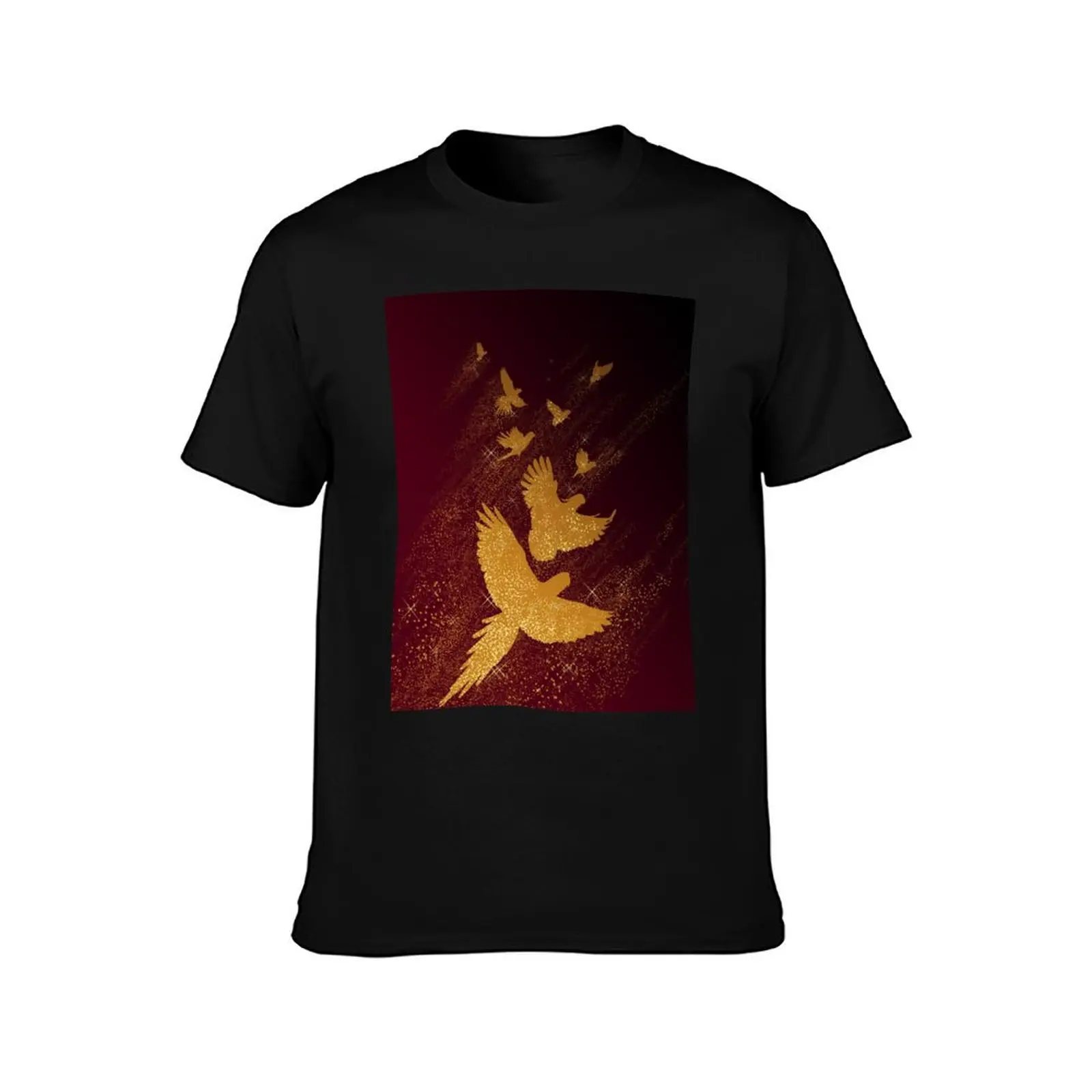 Parrot golden milky way T-Shirt Big and Tall Short Sleeve Tee T-Shirt