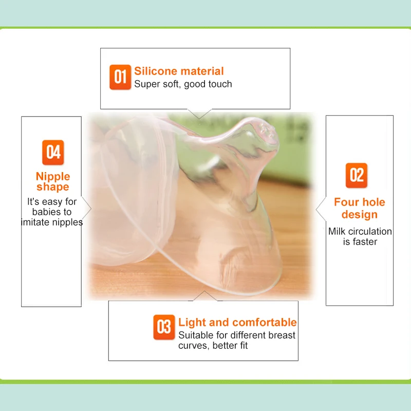 

Nipple Protectors Hygienic Protection Cover Comfortable Easy-to-use Breastfeeding Essentials Popular Breastfeeding Reusable Safe