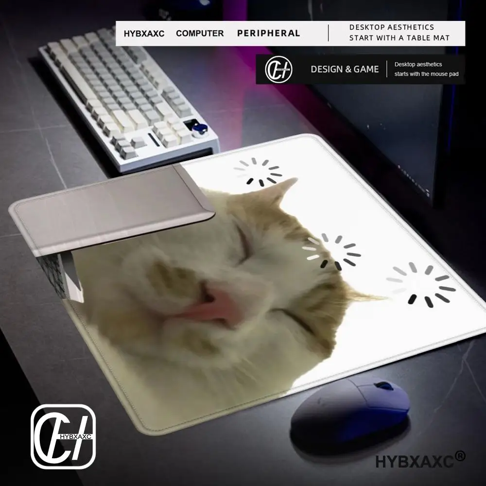 New Workplace Cat Meme Small Mouse Pad Gaming Laptops Mousepad Gamer Carpet Keyboard Mat Desk Protector Anime Cartoon Mousepads