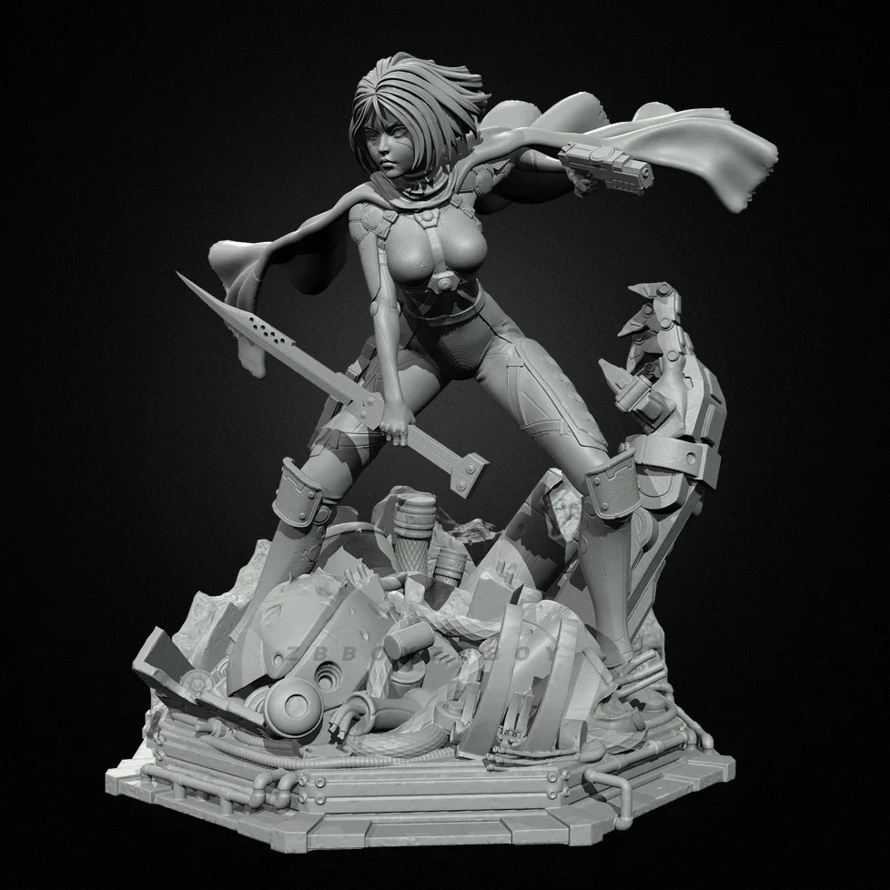 

Overall heights 50mm 75mm 90mm Resin model kits figure beauty colorless and self-assembled （3D Printing ） TD-7301/3D