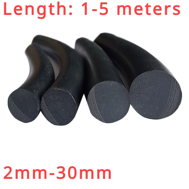 2mm-30mm for O-shaped Waterproof Soundproof Strip for Car Doors,with Abnormal Noise Inserted Into Solid Sponge Rubber Sealing