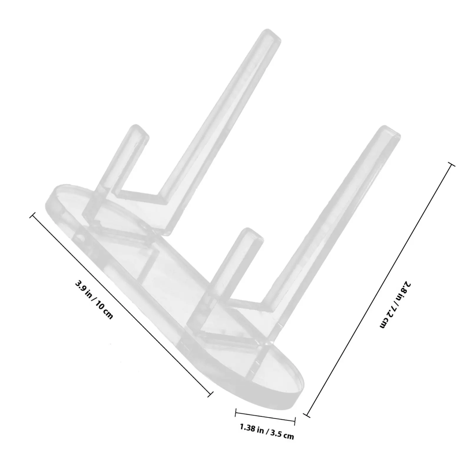 Acrylic Desktop Vinyl Record Display Stand Transparent Clear Tabletop Album Holder Stable Vinyl Record Storage Rack for Home