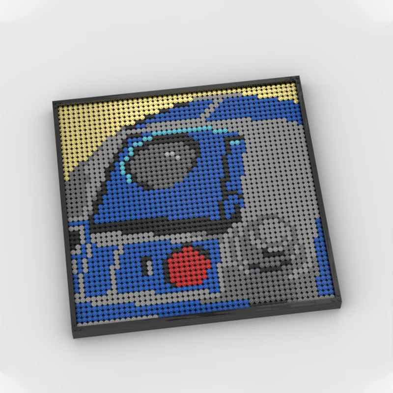 2492개 MOC R2D2 프레임 블록 크리스마스 장난감 선물 창의적 교육용 성인 DIY 조립 플라스틱 STEM
