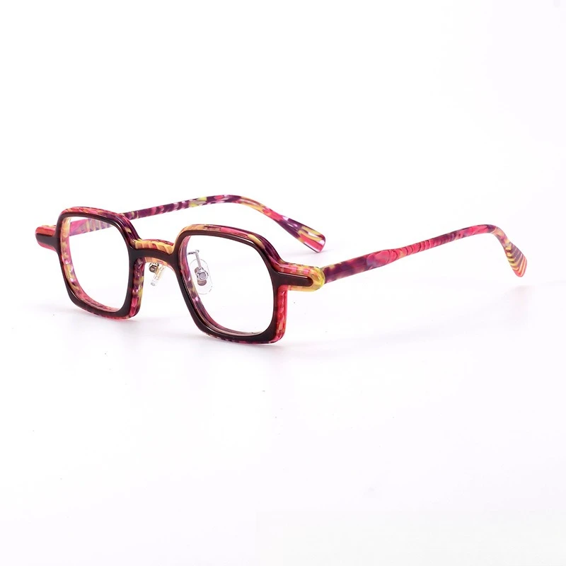 

Retro square frame anti-blue light anti-fog color-changing glasses frame for men and women