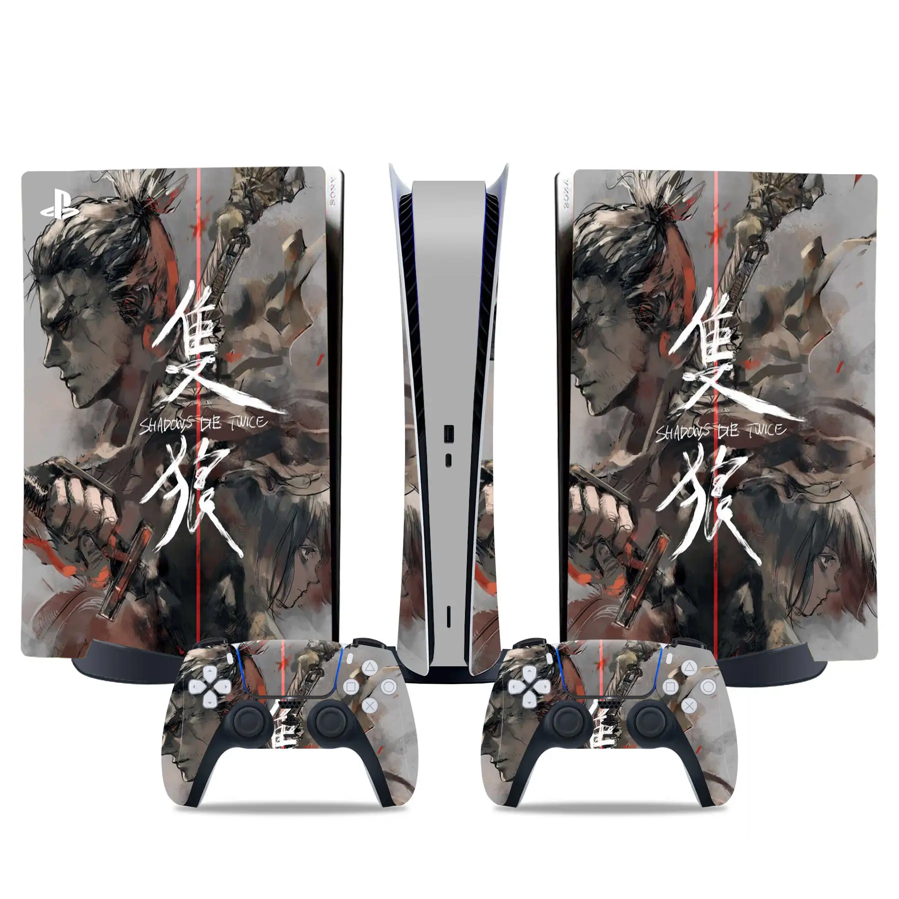 Sekiro shadows die twice Vinyl Decal Skin Sticker For PS5 Digital Controller  Console Case controller skin sticker