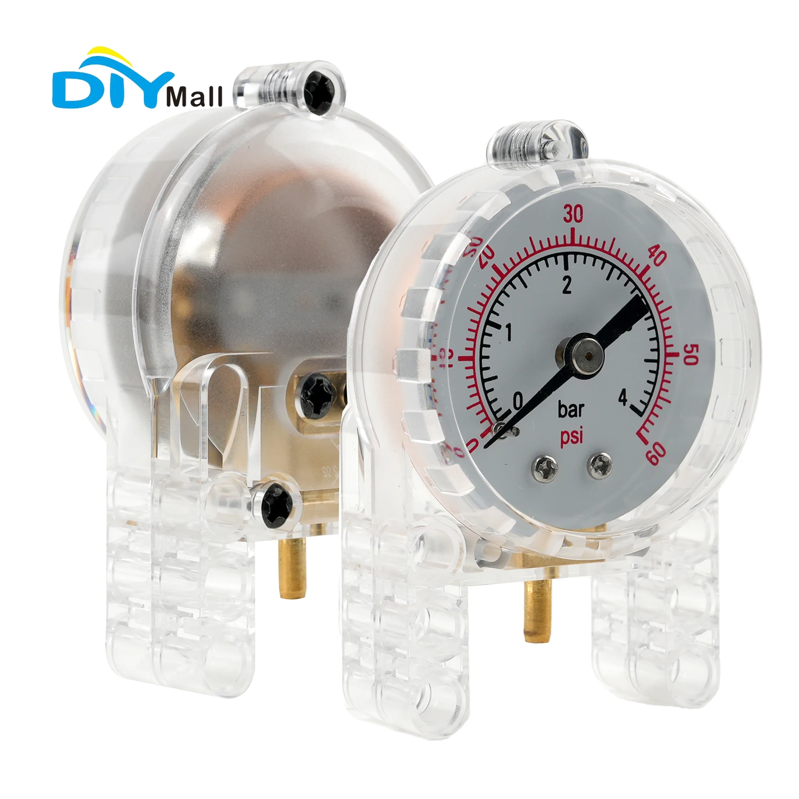 

DIYmall Technical Compatible Pneumatic Parts Set with Air Tank & Pressure Gauge for 9641/42043 Models
