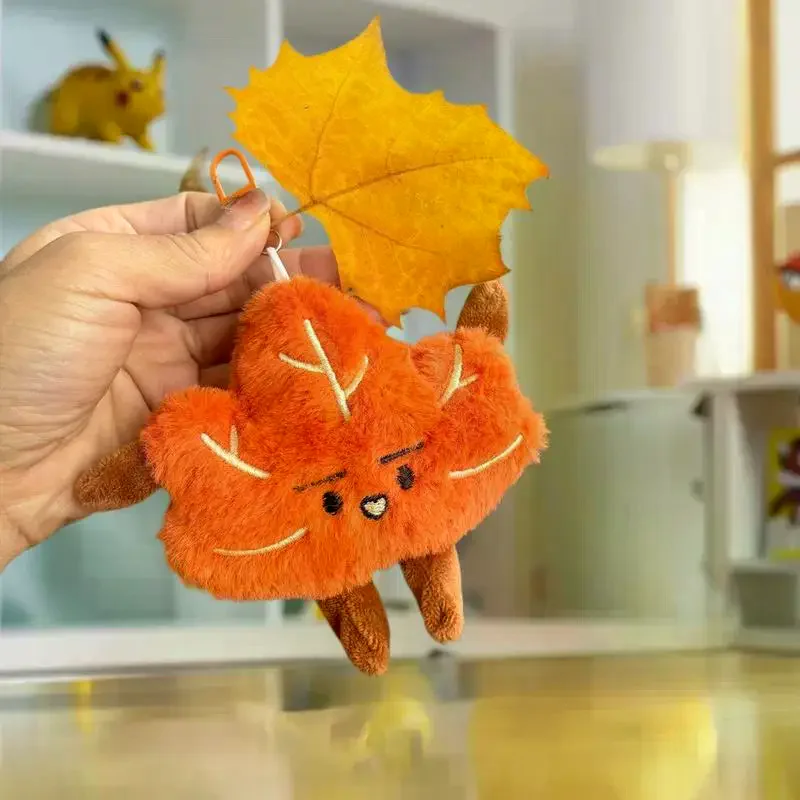 

Очаровательный мультяшный кленовый лист, плюшевый брелок, мягкая кукла, мягкая игрушка в подарок-автомобильный брелок для ключей, сумка, очаровательный декор для рюкзака