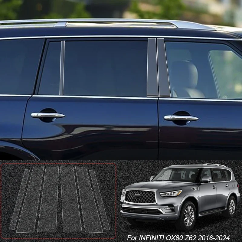 

B Pillars ТПУ автомобильная защитная пленка авто оконная краска наклейка аксессуары для INFINITI QX50 J55 QX55 QX60 L50 L51 QX80 Q50