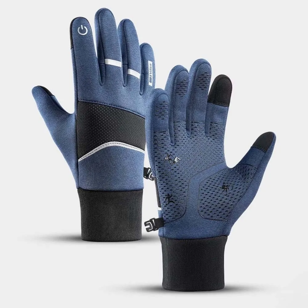 Polar Fleece Plush Thickened Gloves Soft Anti-splash Water Nylon Anti-cold Mittens Touch Screen Swen Unisex Windproof Gloves Men