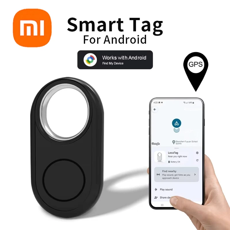 جهاز تعقب Xiaomi GPS لهواتف Samsung Android Google Find My Device Bluetooth Locator Finder Global Positioning Anti Lost Tag #1
