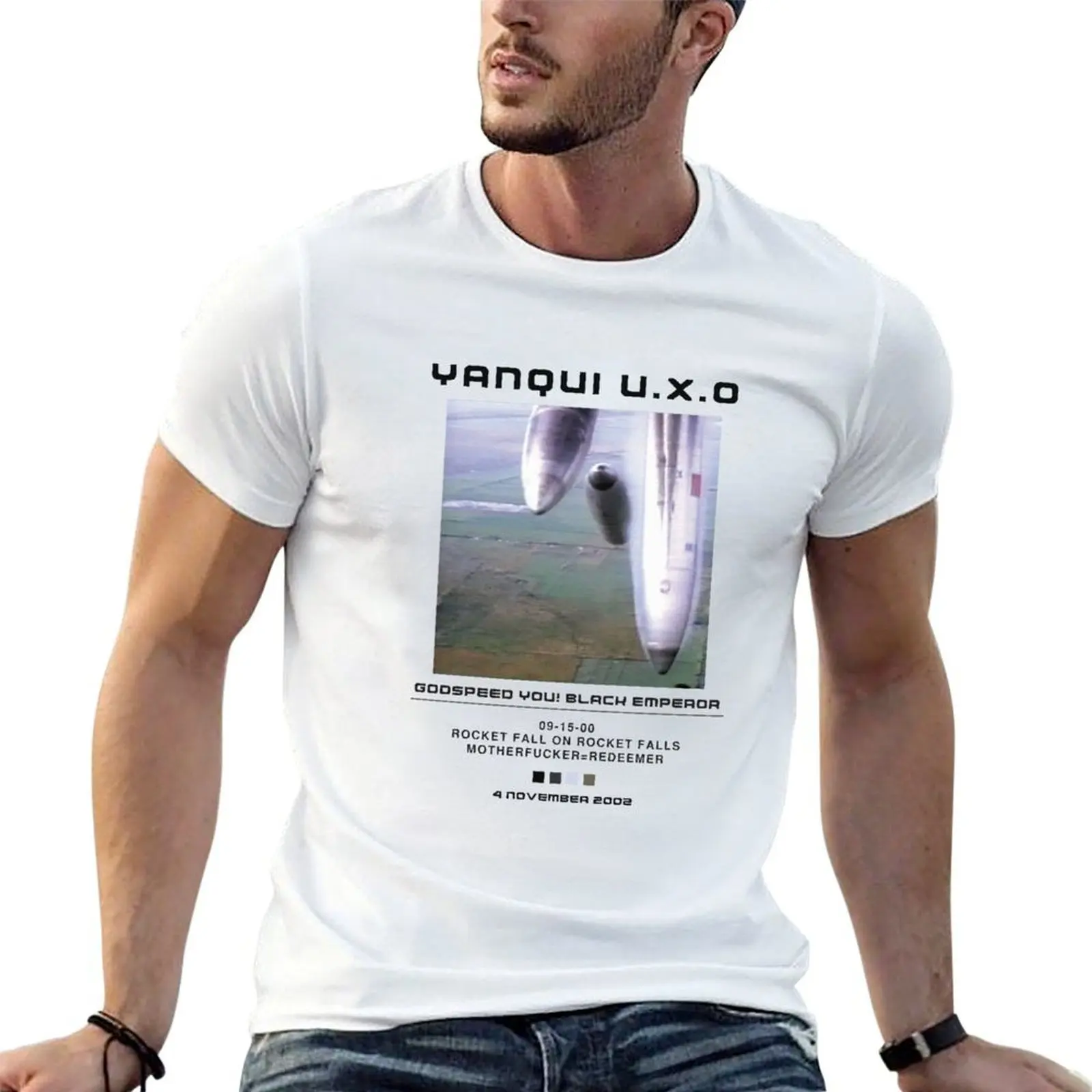 Godspeed You! Black Emperor Yanqui U.X.O Poster T-Shirt Casual Loose Daily Wear T-Shirt