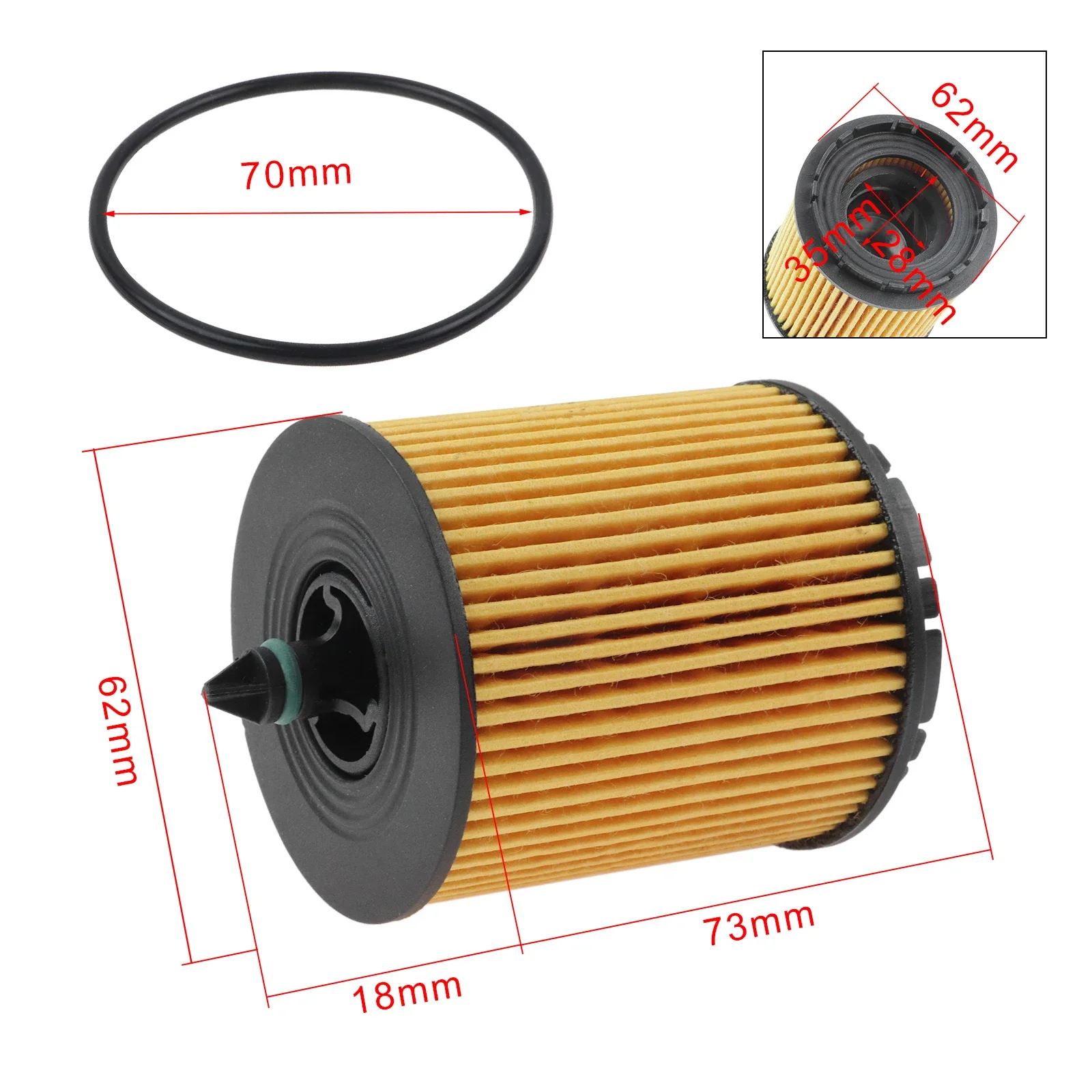 3pcs Engine Oil Filter PF457G for Chevrolet GMC Buick Pontiac Saab Fisker Saturn