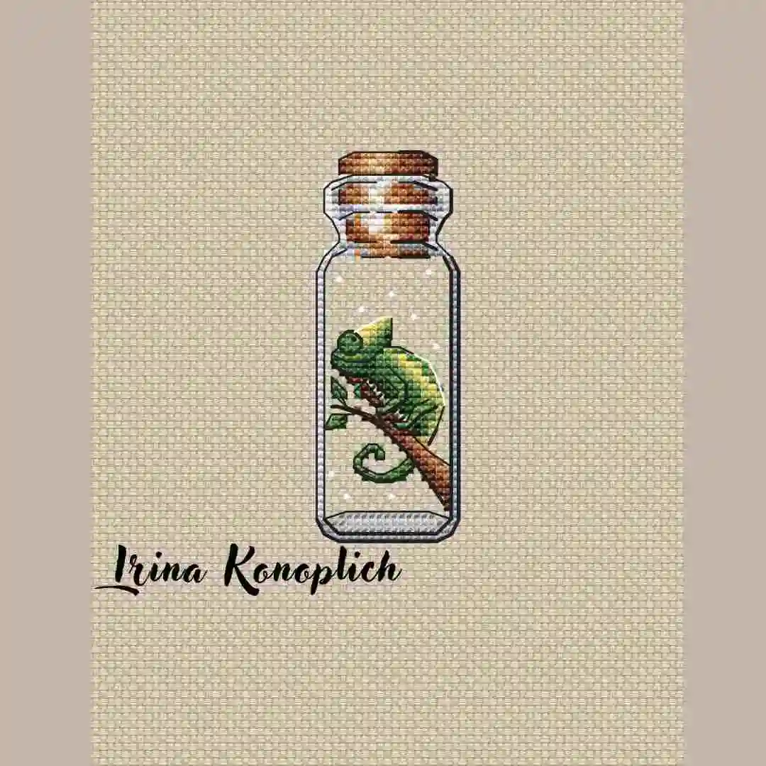 031 Home Decor Homfun Craft Christmas Cross Stich Set Counted Diy Cross Stitch Kits Fridge Refridgerator Magnets Drift Bottle