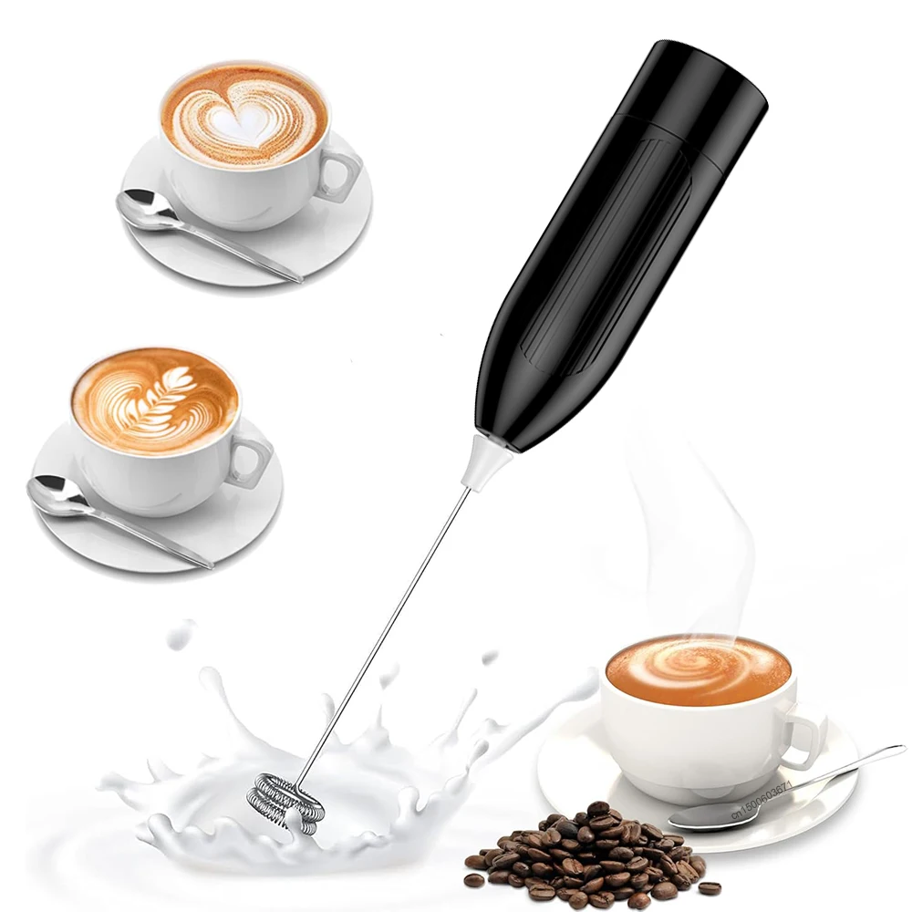 Mini Milk Frother Automatic Rotary Handheld Electric Blender for Coffee Latte Cappuccino Foam Maker Portable Small Milk Foamer