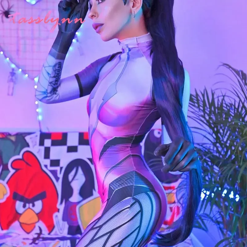 Game Overwatch Costumes Widowmaker Cosplay Costume Women Female Girls Suit Zentai Superhero Geek Girl Bodysuit Adults/Kids