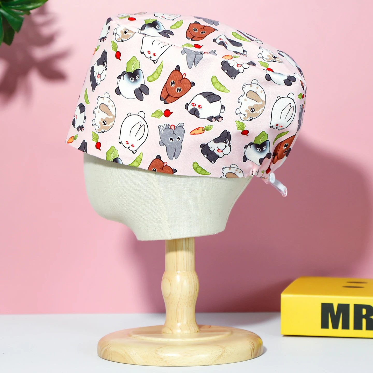 Cartoon Print Surgical Caps Medical Hats Hospital Clinic Dental Nursing Caps Operating Room Cap Pediatric Doctor Work Uniforms