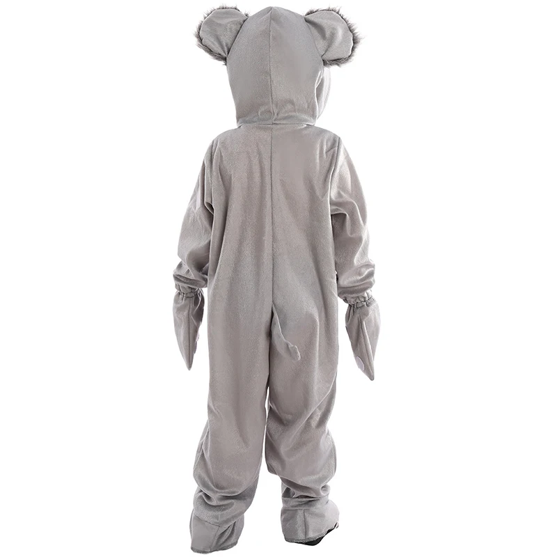 2024 Unisex Boy Cute Animal Jumpsuit With Gloves Halloween Fancy Dress Up Girl Hooded Koala Costume For Child