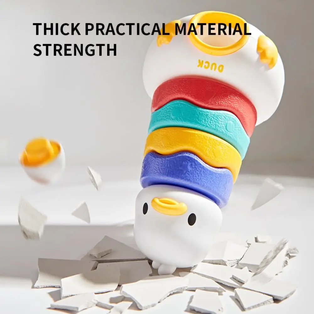 Stackable Duck Tumbler Stacking Toy Puzzle Figurki Stack Shaped Sorting Game Kolekcja wczesnej edukacji