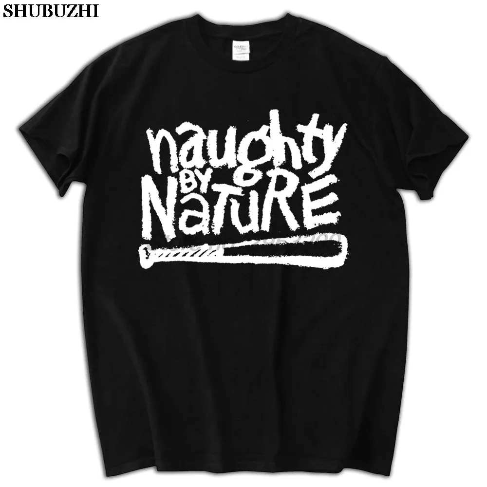 2024  Allover NAUGHTY BY NATURE Cotton T Shirt Hip Hop Down Wit OPP Tee Men Cotton T-shirt Summer Tops Sbz5283