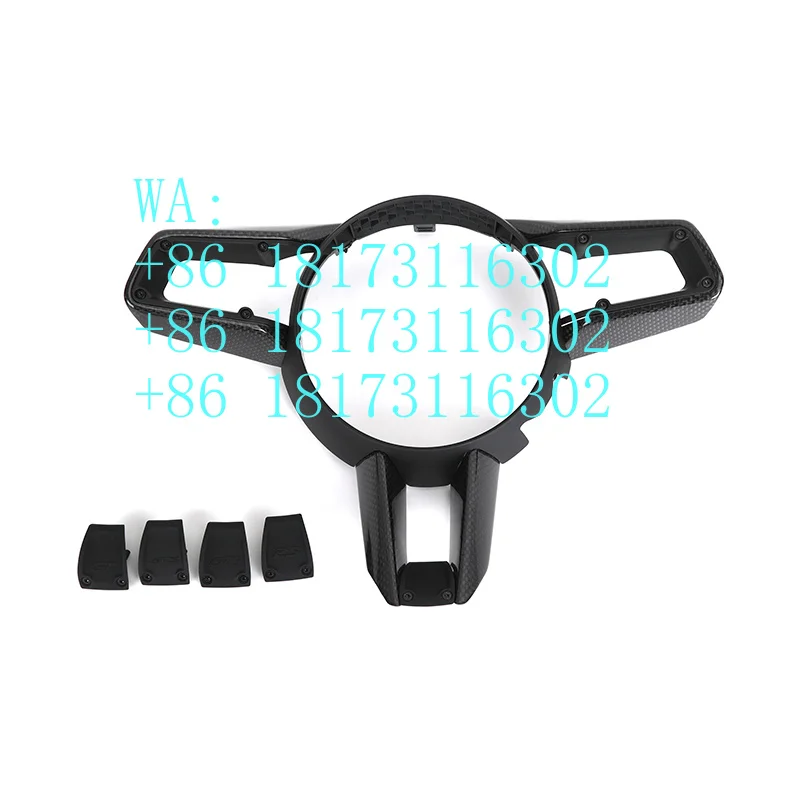 Factory Discounts Glossy Carbon Fiber Steering Wheel Trim Cover 911 Boxster 987 996 GT2 Cayenne 957 958 Cayman 981 Panamera Maca