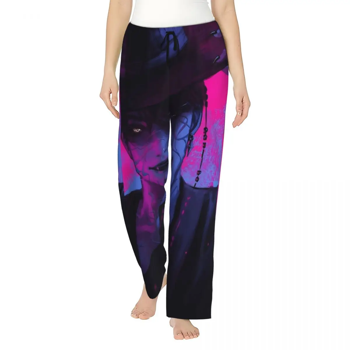 

Pajama Pants Jinu KPop Hunters Demon Saja Boys Purple Magic Homewear Autumn Breathable Pajamas Female Casual Daily Nightwear