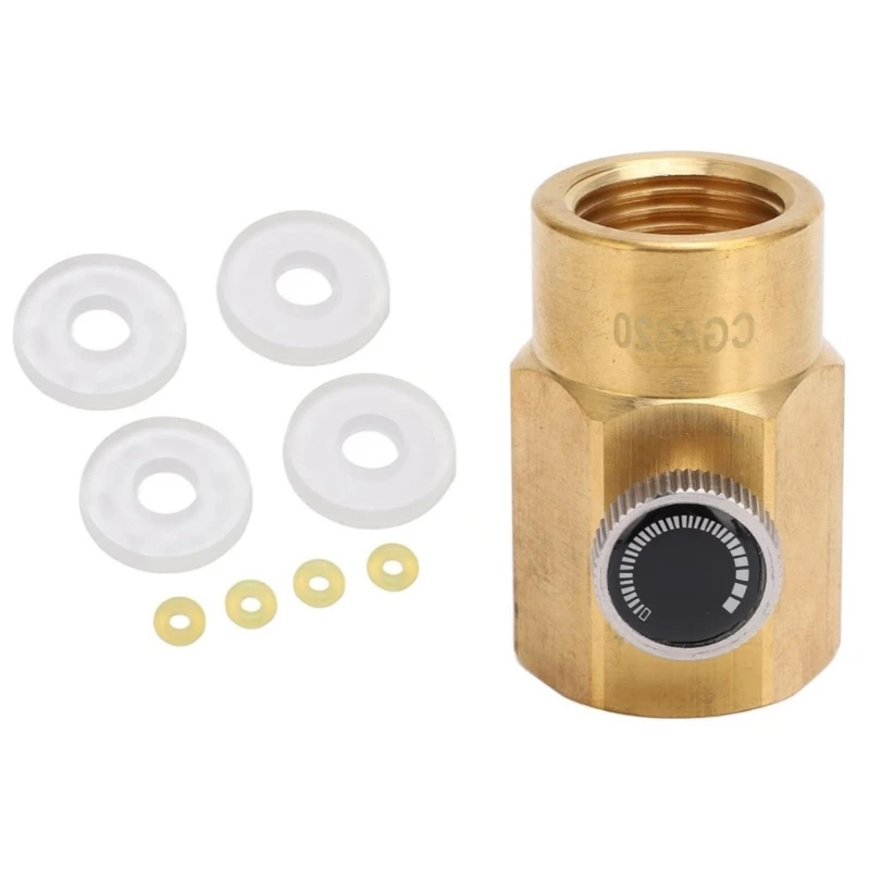 CO2 Inflation Connector Bottle Refill Adapter Thread CO2 Adapter Brass CO2 Filling Adapter for CO2 Beverage Bottles