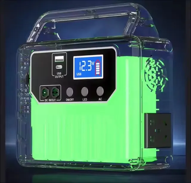 

Portable 200W Solar Generator Power Station with MPPT Controller for Home Camping LED Flashlight Emergency Energy Storage Supply