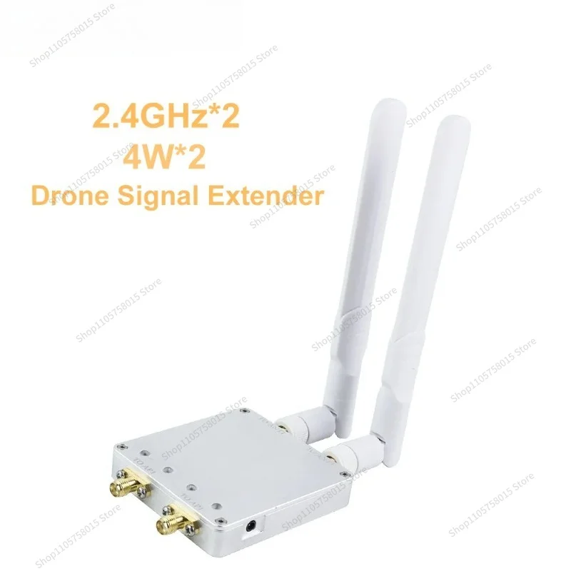 For WiFi 4W Channel Signal Relay Expander Dual 2.4GHz Channel Signal Boost Amplifier