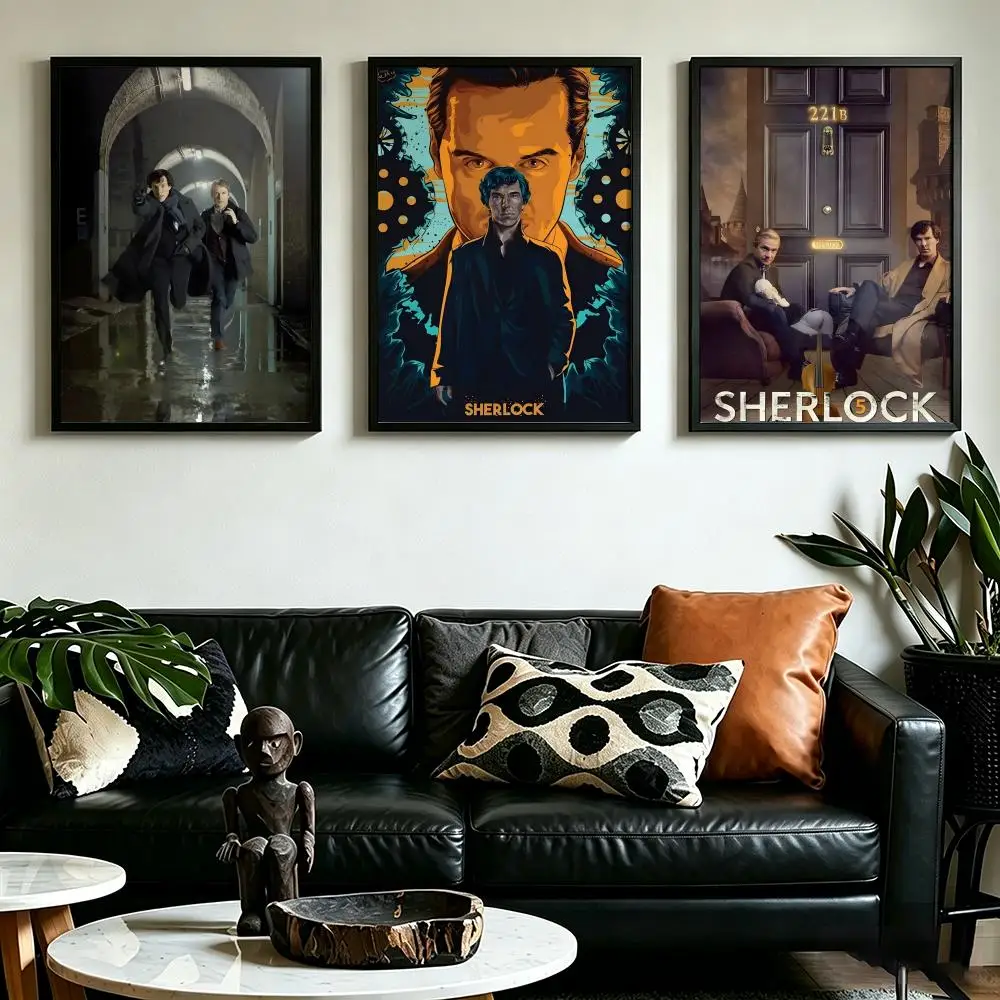 Poster HD art, waterproof, sticky wall, home decoration (living room, bedroom, bar), aesthetic TV Series S-Sherlock