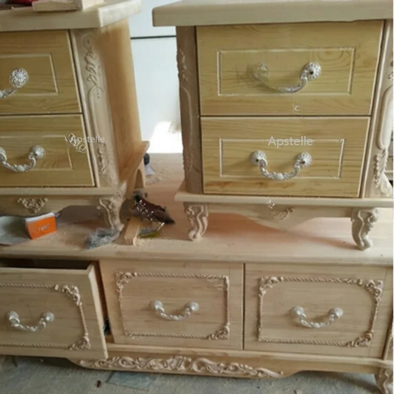 Carved Cabinet Feet Sofa Wardrobe Coffee Table Bedside Bathroom Cabinet European Feet Rubber Wood Table Feet