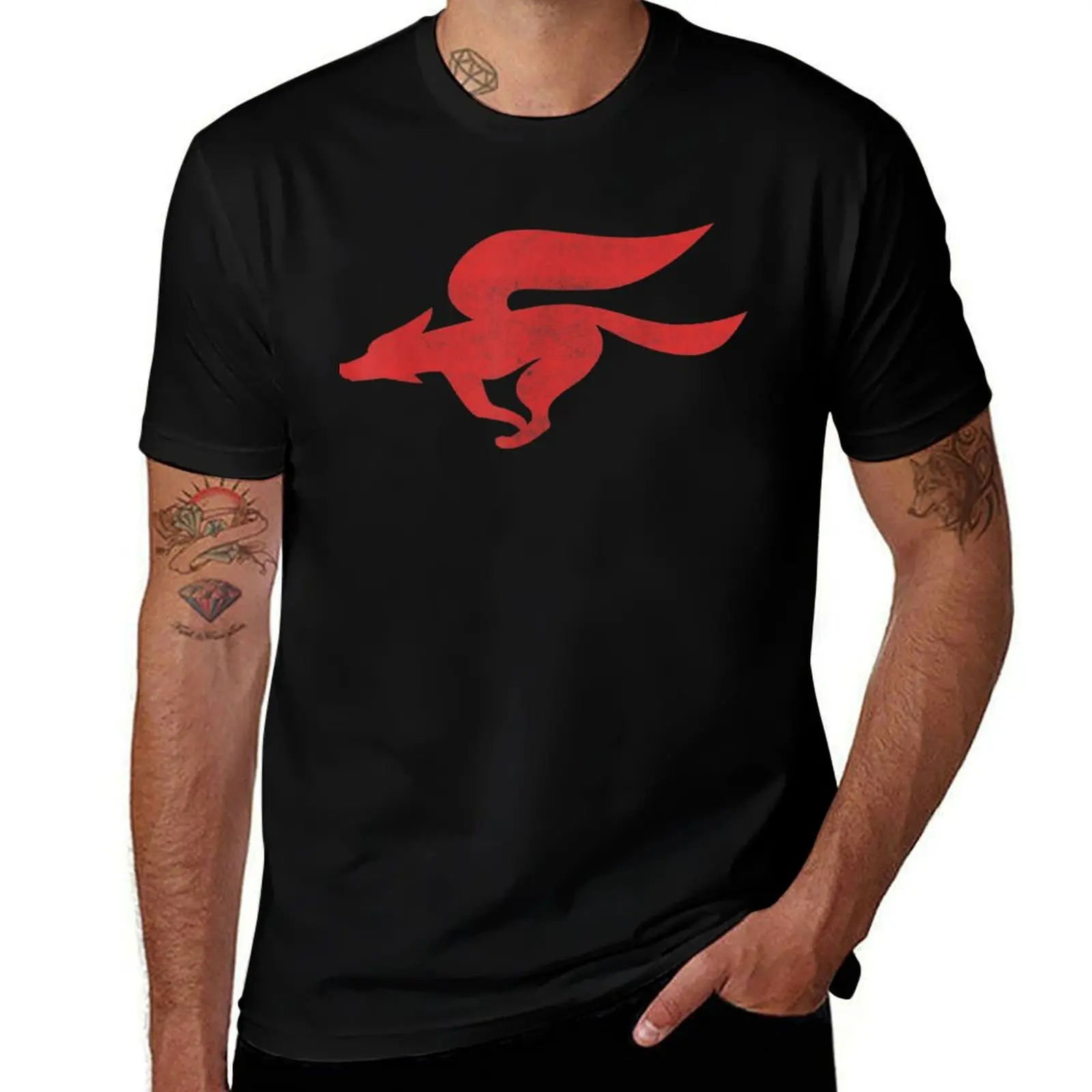 Star Fox Red T-Shirt sports fans graphic t shirt vintage aesthetic clothes boys animal print men graphic t shirts