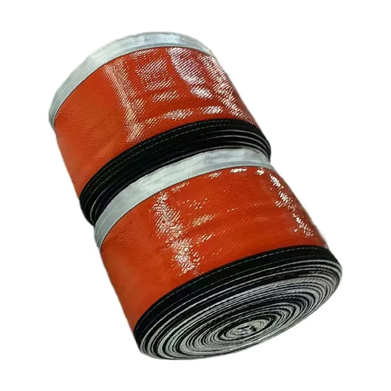 High Temperature Fireproof Sleeve Self Adhesive Silicone Resin Coated Fiberglass Cable Hose Fire Retardant Braided Cable Sleeve