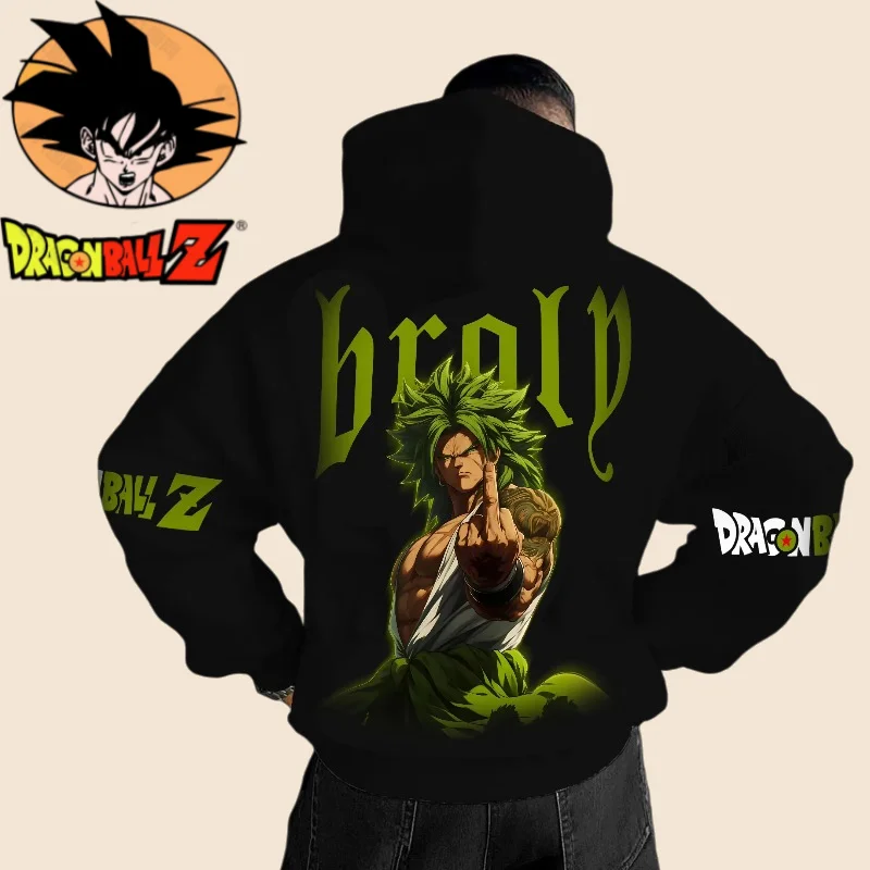 

Dragon Ball 2025 Autumn/Winter New Men's Women's Hoodies Loose Street Style Printed Anime Fan Casual Cotton Pullover