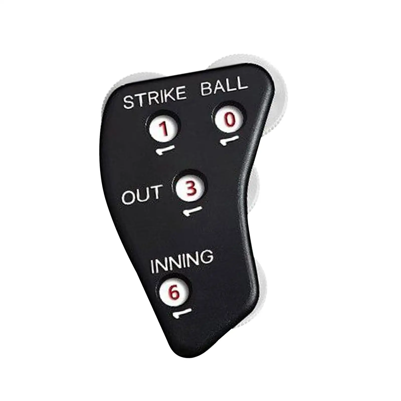 Softball Umpire Indicator Black PP 4 Wheel Score Counter Balls Strikes Outs Innings Portable Ref Equipment