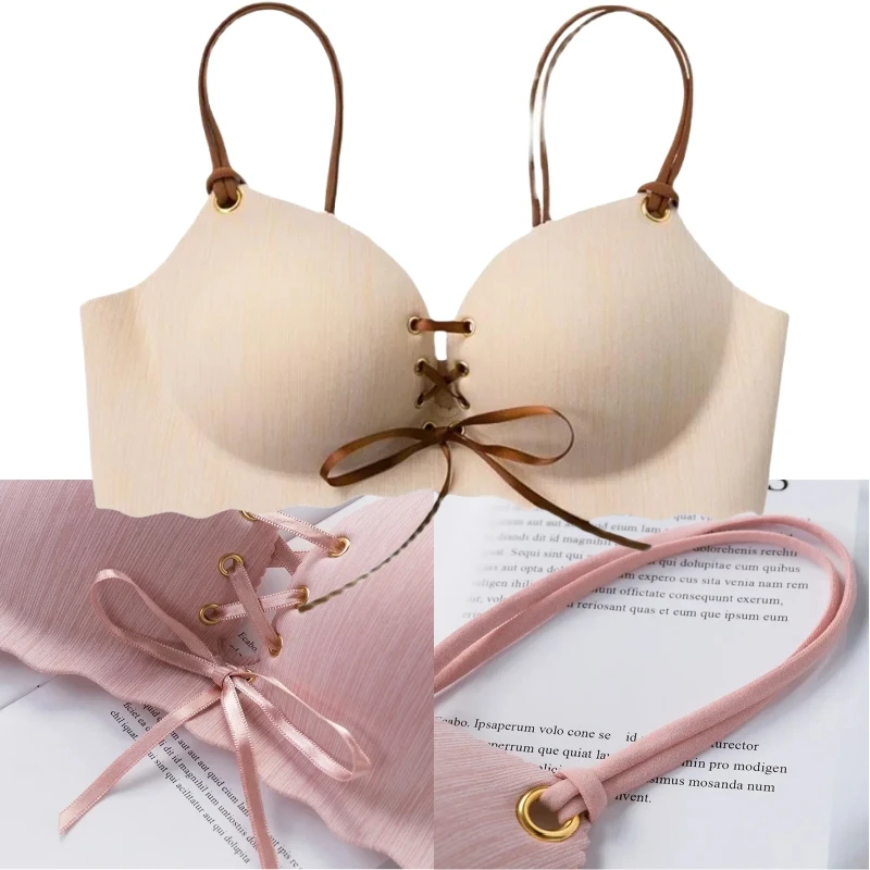 Sujetadores Push Up sin costuras para mujer, ropa interior Sexy sin aros, bralette femenino, lencería de belleza en la espalda