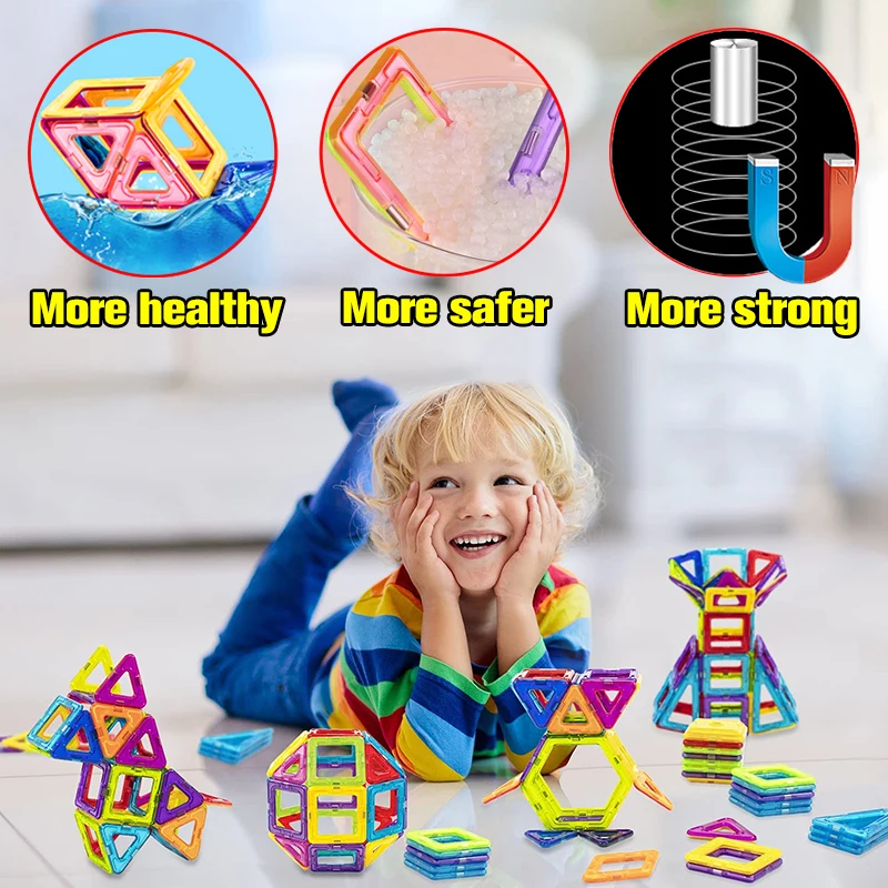 Big Size and Mini Size Magnetic Building Blocks DIY Designer Magnet Toy Educational Constructor Set Toys for Children