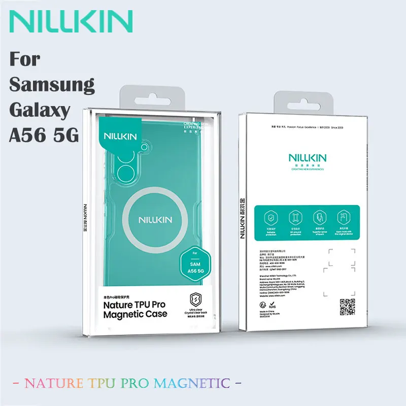 เคสแม่เหล็ก NILLKIN สำหรับ Samsung Galaxy A56 5G, กันกระแทกแบบเป็นมิตรกับสิ่งแวดล้อม, ถุงลมนิรภัย 4 มุม & ด้ามจับกันลื่น, วัสดุ TPU+PC