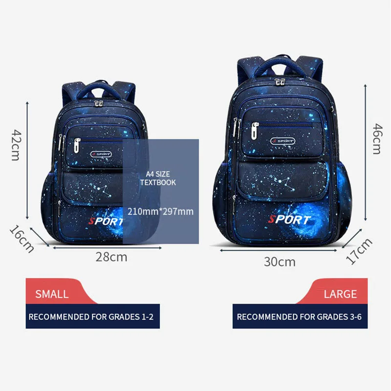 Elementary School Bag Boys Side Open Large-capacity Children\'s Bag Lightweight Waterproof Wear-resistant Student Backpack