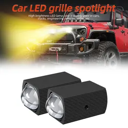 2Pcs Dual Color Work light Mini Driving Light Super Bright Auxiliary Headlight for Jeep ATV UTV Car Fog 4x4 Off road 12V-80V