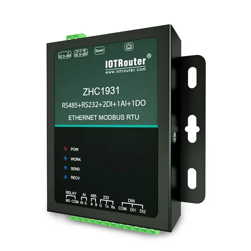 Factory IO Controller with Modbus TCP IOT Router Ethernet to RS485 Gateway MQTT Protocol RS485 AI to Ethernet Gateway