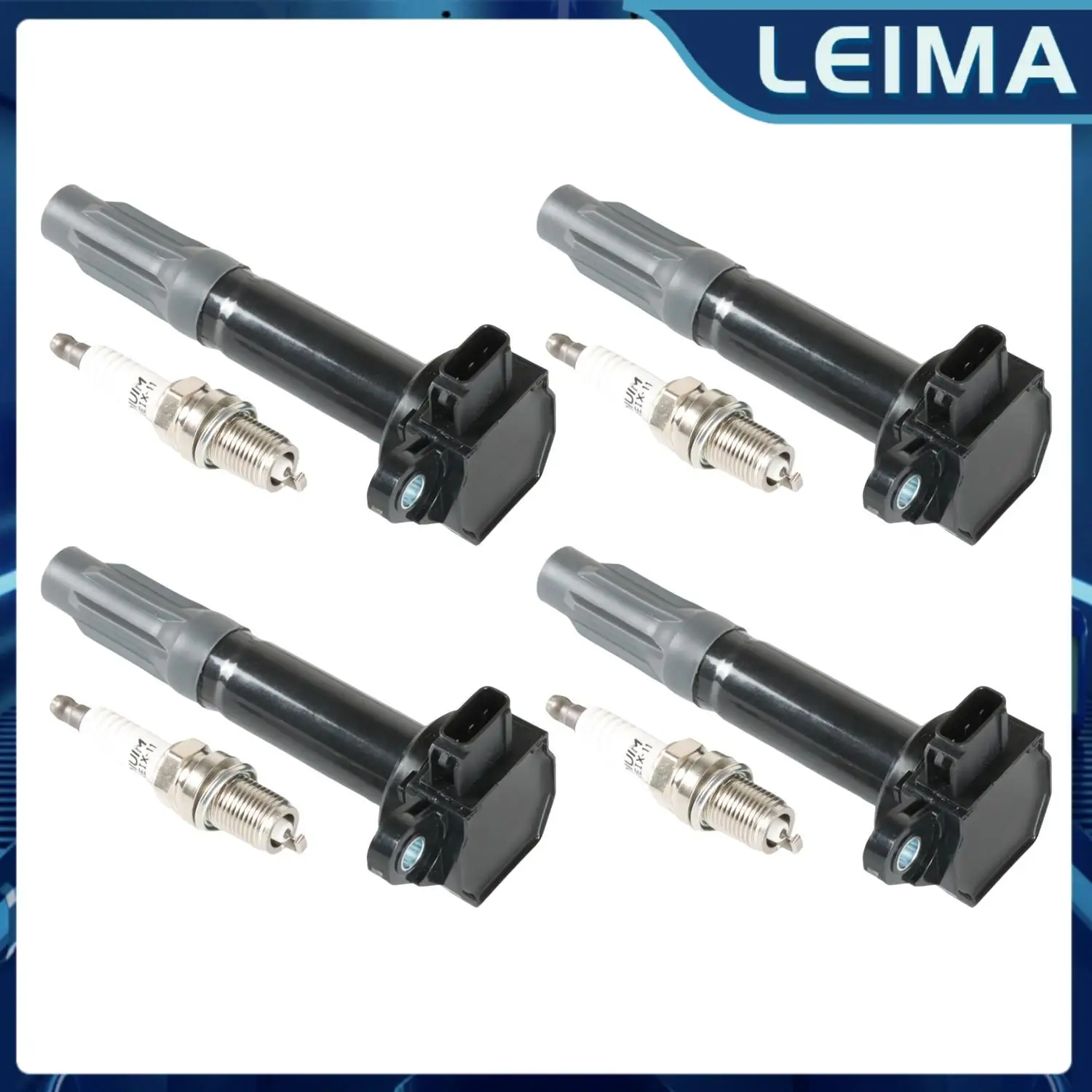 

UF668, UF-668, 22433AA6204pcs Ignition Coils+4pcs Iridium Spark Plug for 2010-2012 Subaru Outback Ignition System Ignition Coil