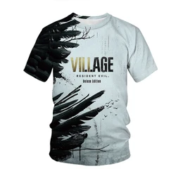 2023 Hot Sale Game Residents Village Evils 3D Printed Men T-shirt Fashion Casual Summer Oversized Short Sleeve Cool T Shirt