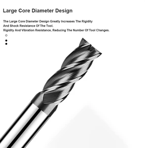 Gamont-Black Nano Endmills Coating, Tungsten Steel, Carbide Flat End Mills, CNC Mechanical Machining, Filling, 4-Flute, HRC55 8 Main Sales CNC Router Madeira - №6