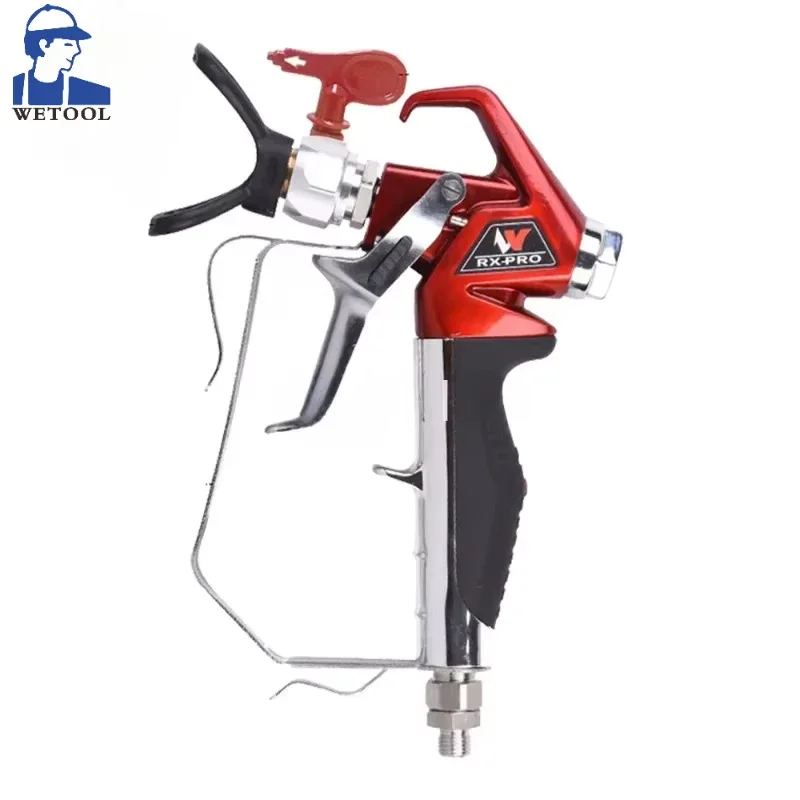 Wetool RX-Pro Red Series High Pressure Airless Paint Spray Gun 538020 with 517 Tip and Guard Titan 0538020