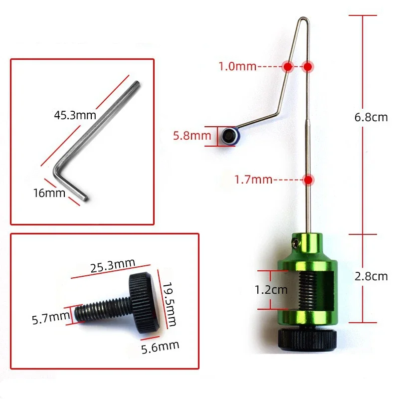 

Compact 12Mm Stainless Steel Adjustable Mini Hook Remover for Freshwater Fishing Quick Release Easy-To-Use Portable Fishing Tool