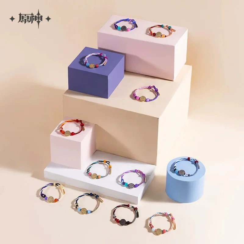 

Pre Sale miHoYo Official Genuine Genshin Impact Character Impression Beaded Braided Bracelet GANYU Wriothesley Cosplay Anime