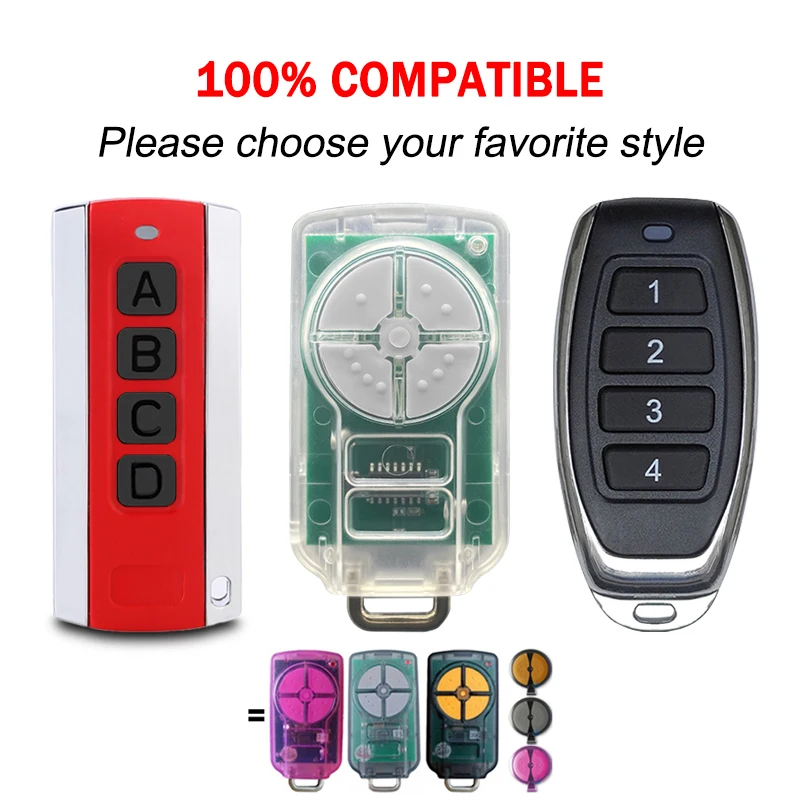 For ATA PTX5 Garage Door Remote Conrol Replacement ATA PTX5V2 PTX5V1 PTX2 PTX2V1 PTX2V2 Tricode GDO Hand Transmitter