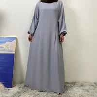 Robe longue ajustée à manches longues pour l'allaitement, style musulman, mode Dubaï Moyen-Orient, vêtement islamique populaire pour femme 6