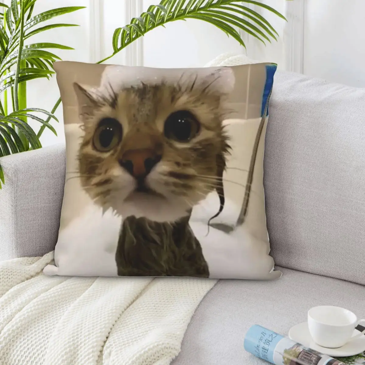 

Funny Cat Animal 01135 Pillowcase Travel Pillow Home Decor Items Dakimakura Pillow Case