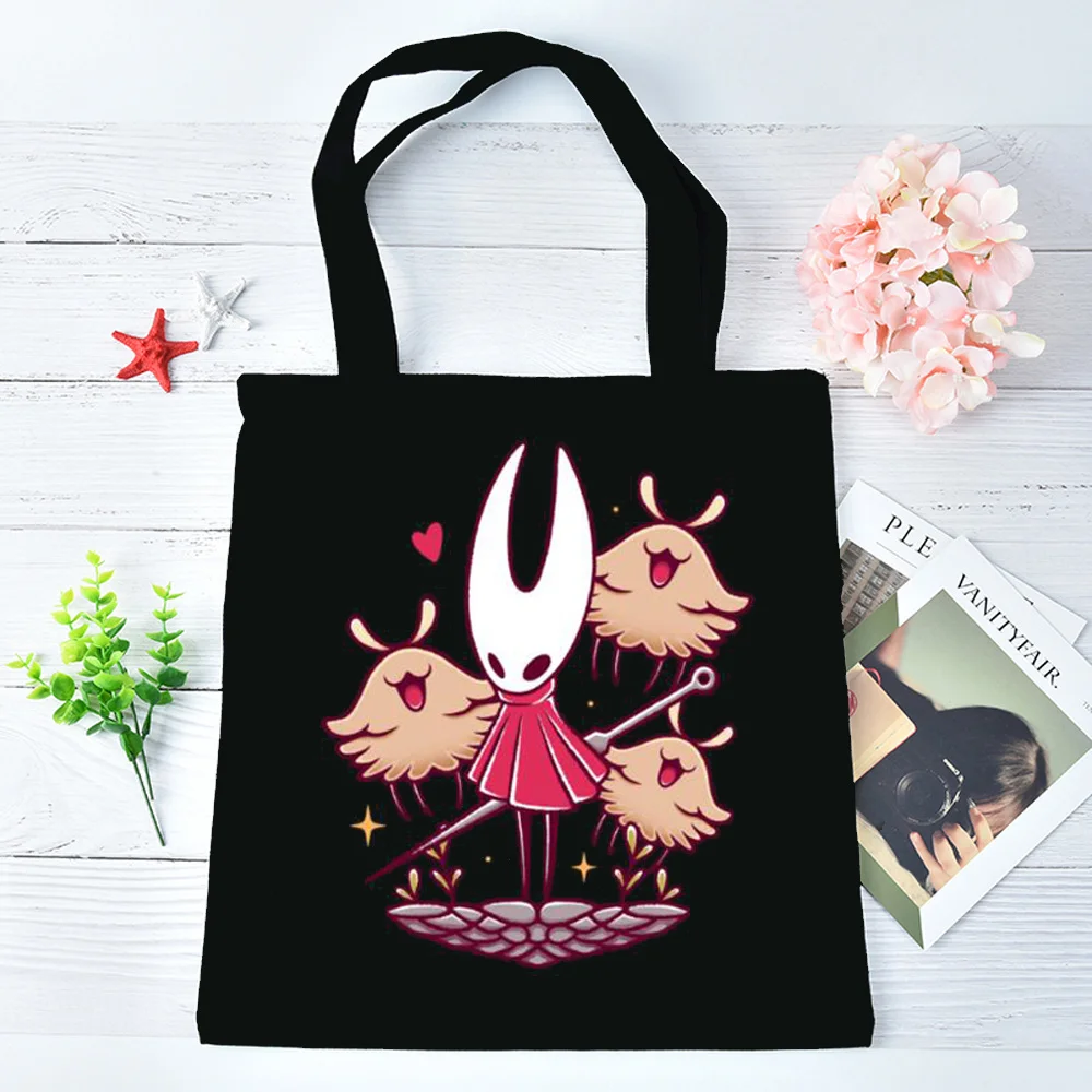 Hollow Knight tote bag bolsas de tela reusable einkaufstasche shopper femme